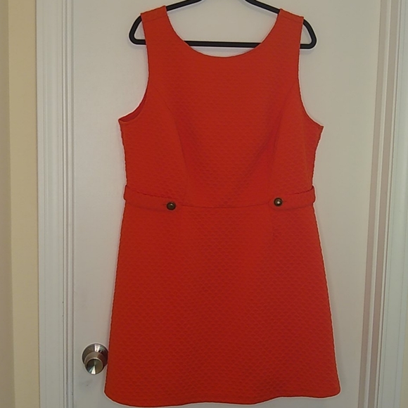 Modcloth Dresses & Skirts - ModCloth orange Textured Sleeveless Dress